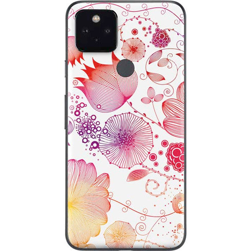 Elegant Flowers Google Pixel 4a 5G Skin